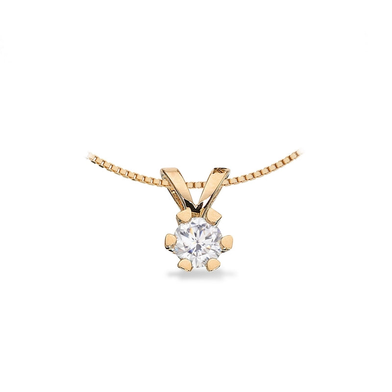 Vida Anhänger 14 kt. Gold mit Brillant 0,03 - 0,50 ct.