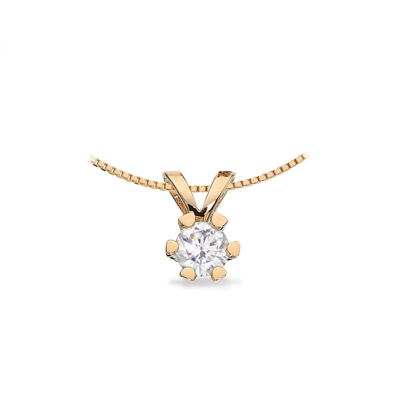 Vida Anhänger 14 kt. Gold mit Brillant 0,03 - 0,50 ct.