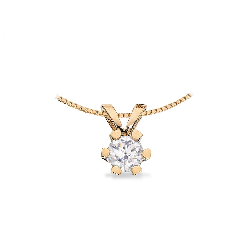 Vida Anhänger 14 kt. Gold mit Brillant 0,03 - 0,50 ct.