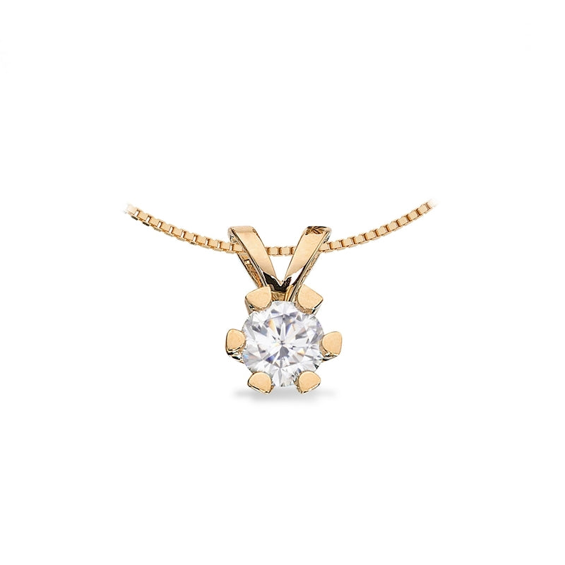 Vida Anhänger 14 kt. Gold mit Brillant 0,03 - 0,50 ct.