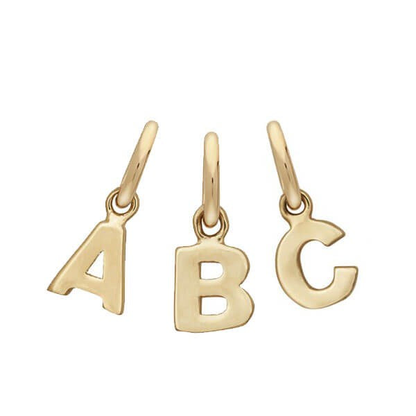 14 kt. guld bogstaver fra A til V 283 077 5 SPAR 10 %