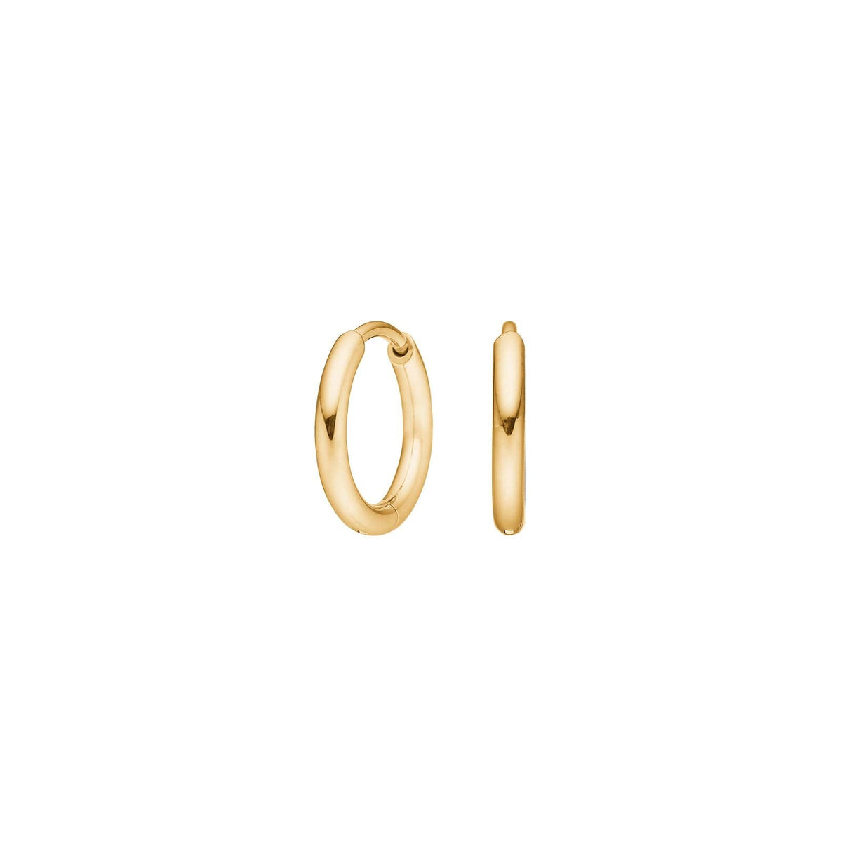 Nordahl Andersen forgyldte titanium hoops, nikkelfri øreringe på 14 mm til sarte ører