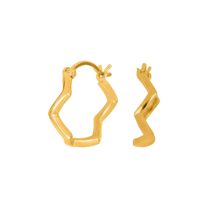 Nordahl Jewellery -  Forgyldt sølvcreoler NICE52