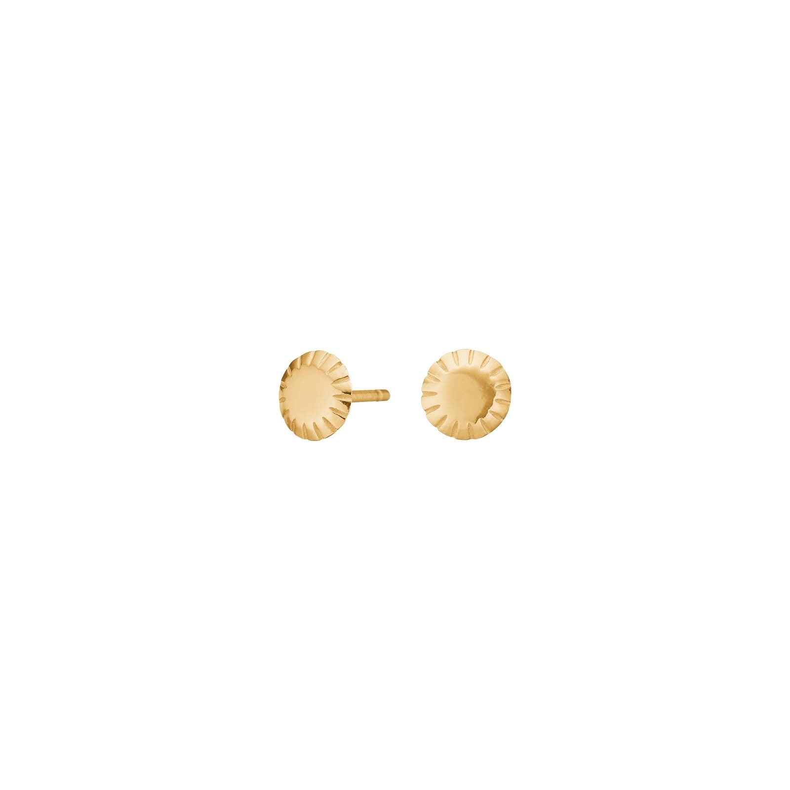 Nordahl Jewellery - UNIVERSE52 forgyldt sterlingsølv sol ørestikker