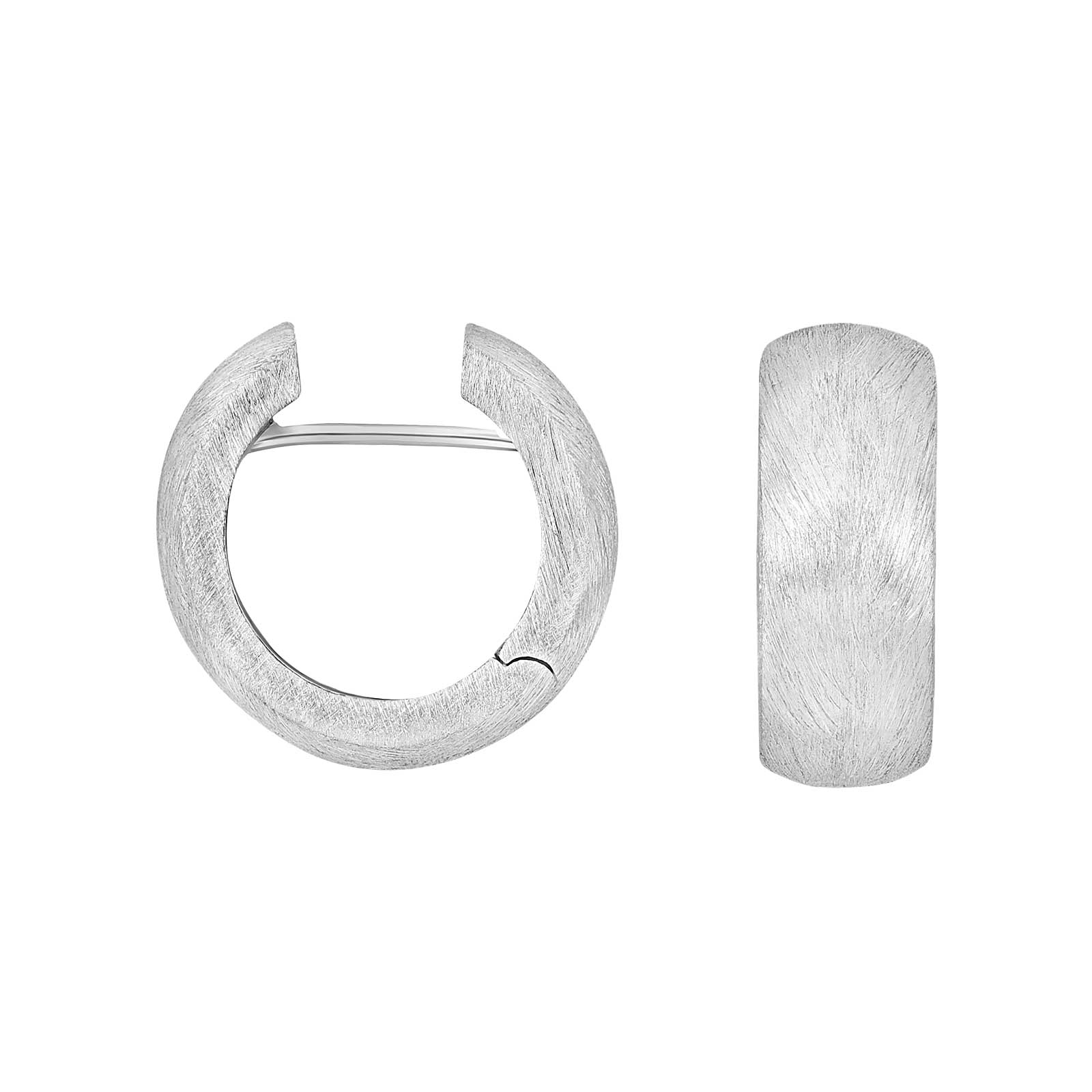 Heide Heinzendorff Kira system-creoler i rhodineret sølv 8x20 mm øreringe.