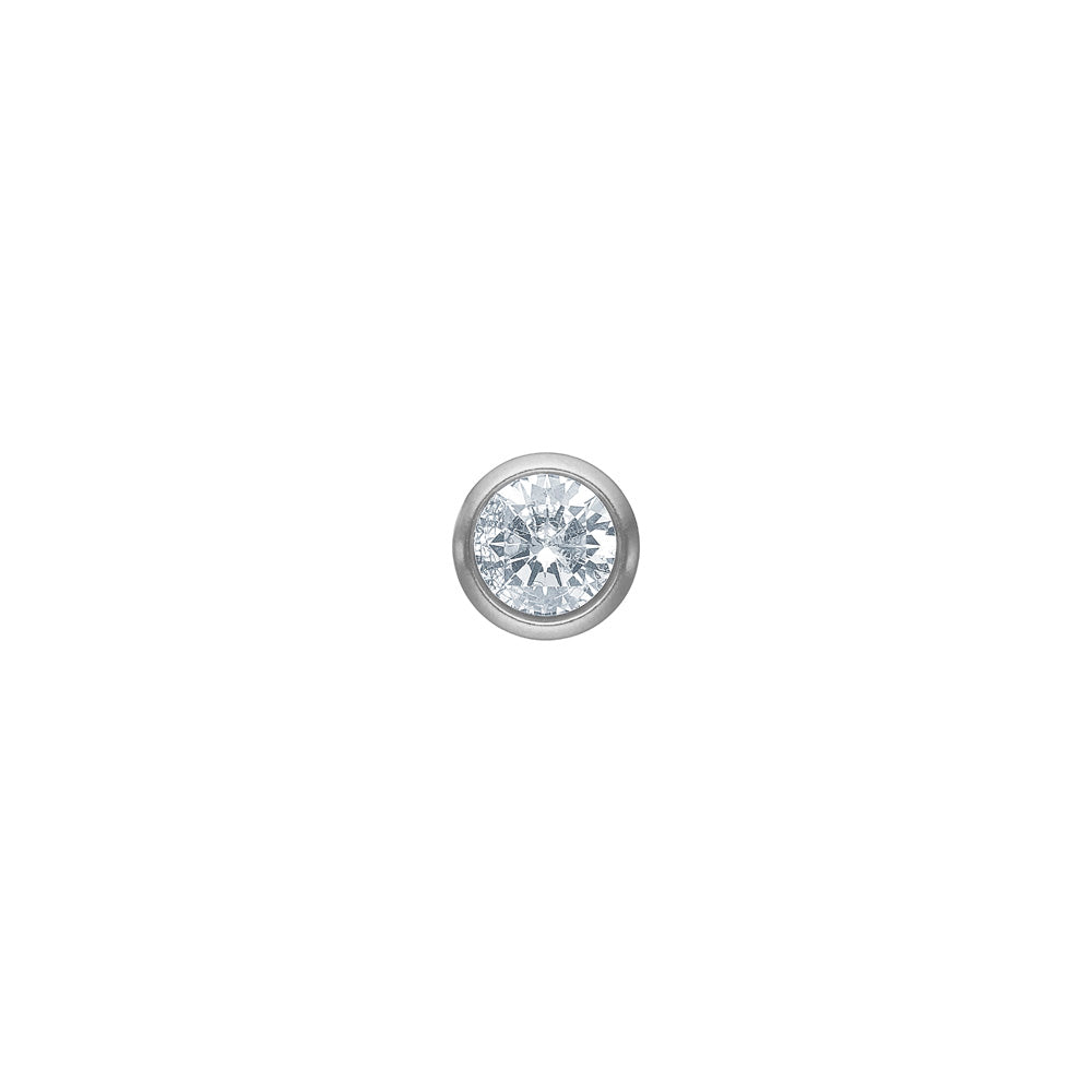 Herreørestik 7 mm i stål med zirkonia, SON of NOA