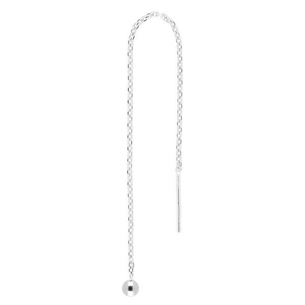 Piercing smykker Pierce52 sølv kugle ørekæde 30251450900