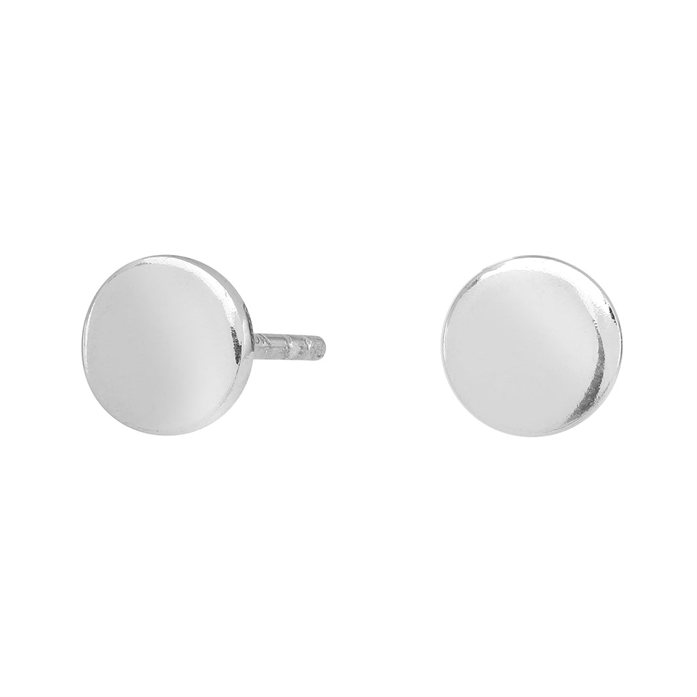 Nordahl - Rhodiniertes Silber Ohrringe rund 4-6 mm
