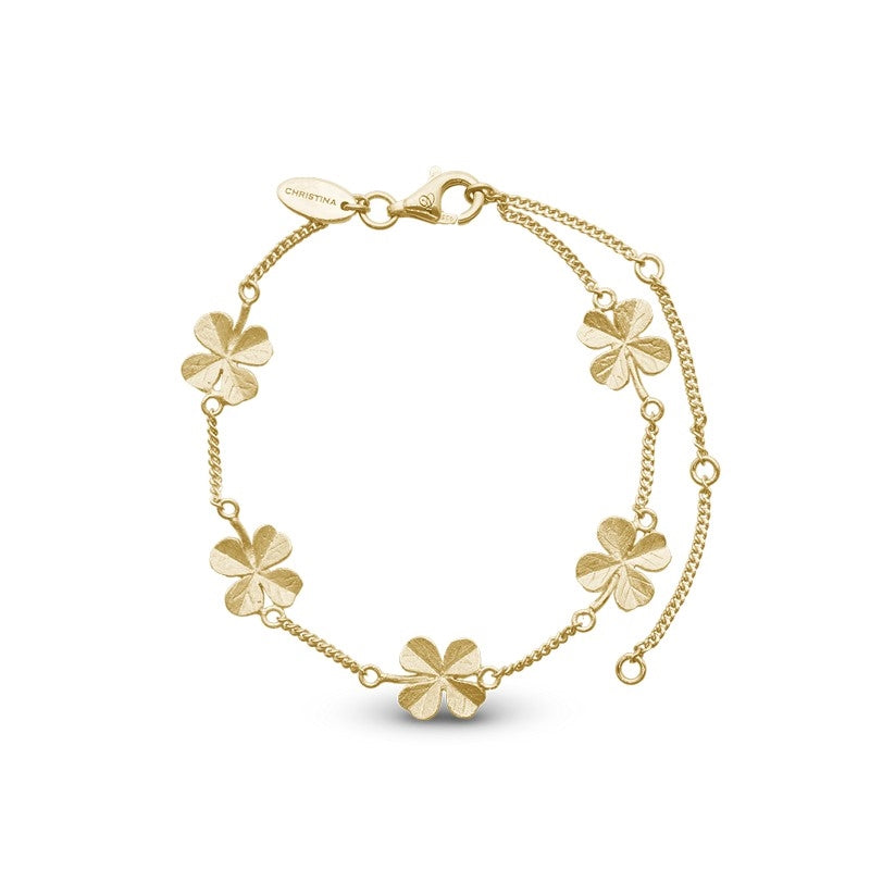 Det fine Four Leaf Clover armbånd fra Christina Watches