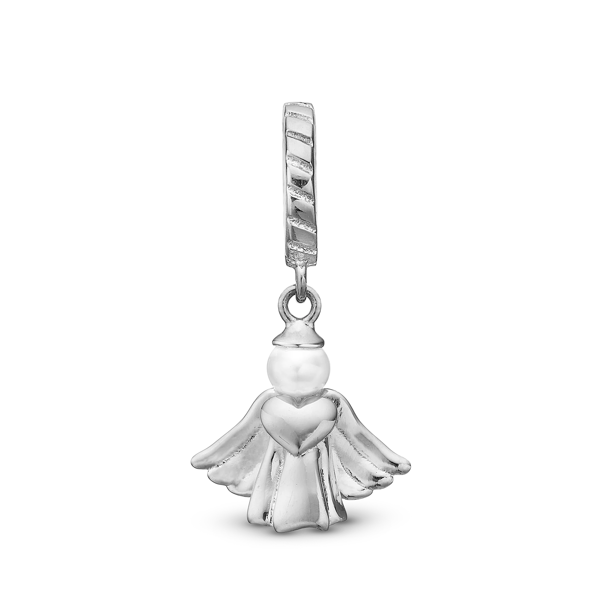 Christina - Heavenly Angel Charm in Silber für Lederarmband