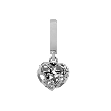 Christina Collect sølv  charms Heart beat Love 610-S25