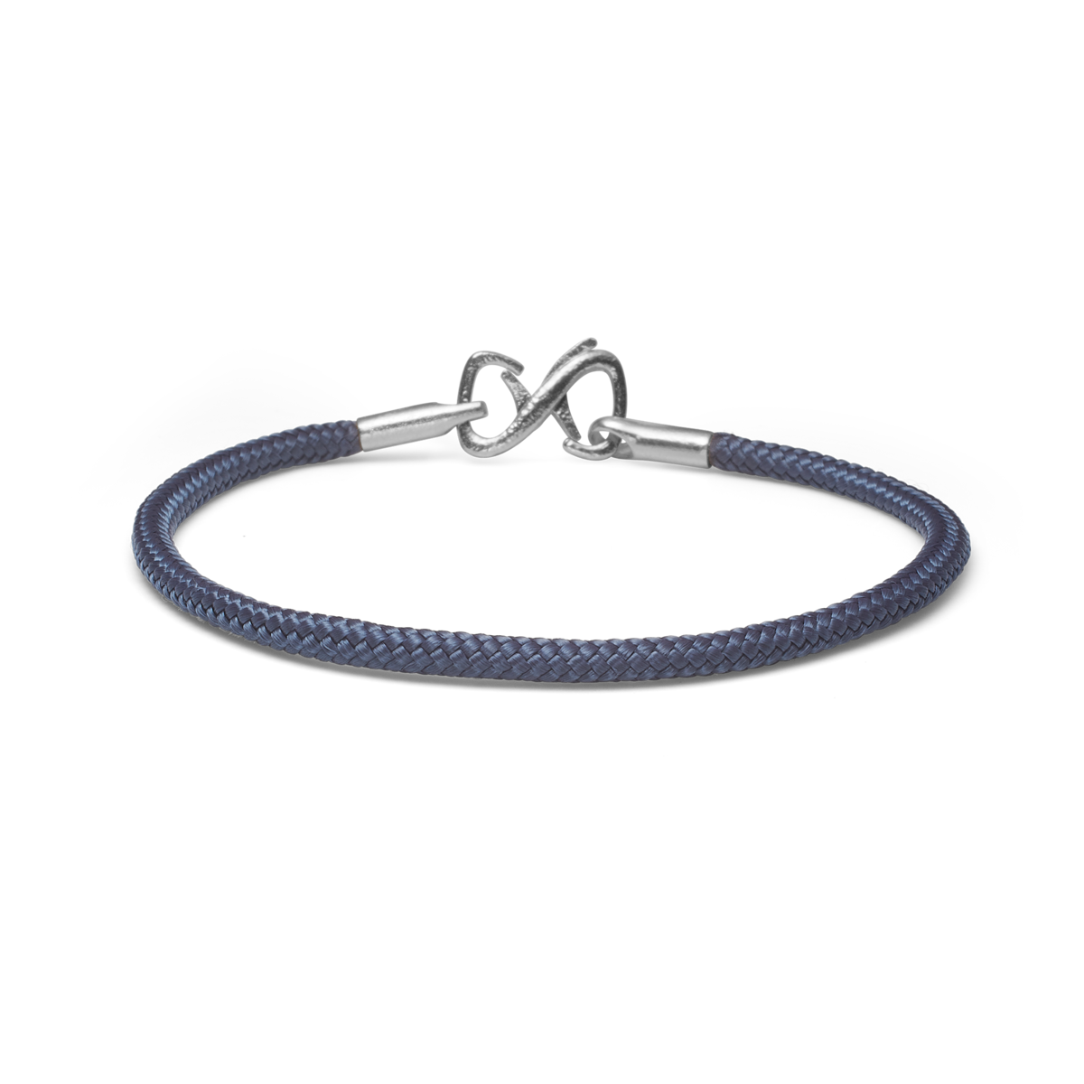Elegantes Mads Z Poetry Armband in Blau mit stilvollem Verschluss aus Silber