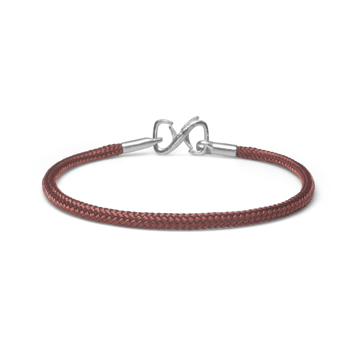 Stilvolles Mads Z Poetry Armband in Braun mit elegantem Verschluss aus Silber