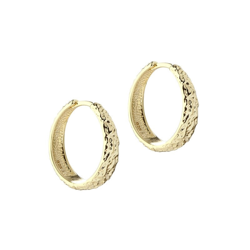 Aqua Dulce - Cappa Hoop 20mm i forgyldt sterlingsølv