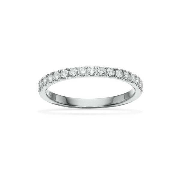 Dazzling - 14 kt hvidguld ring med 0,32 ct diamanter