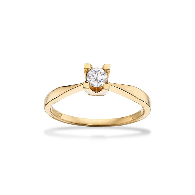 Kleopatra Ring in 8 kt. Gold 0,05ct.-0,25ct. Diamant