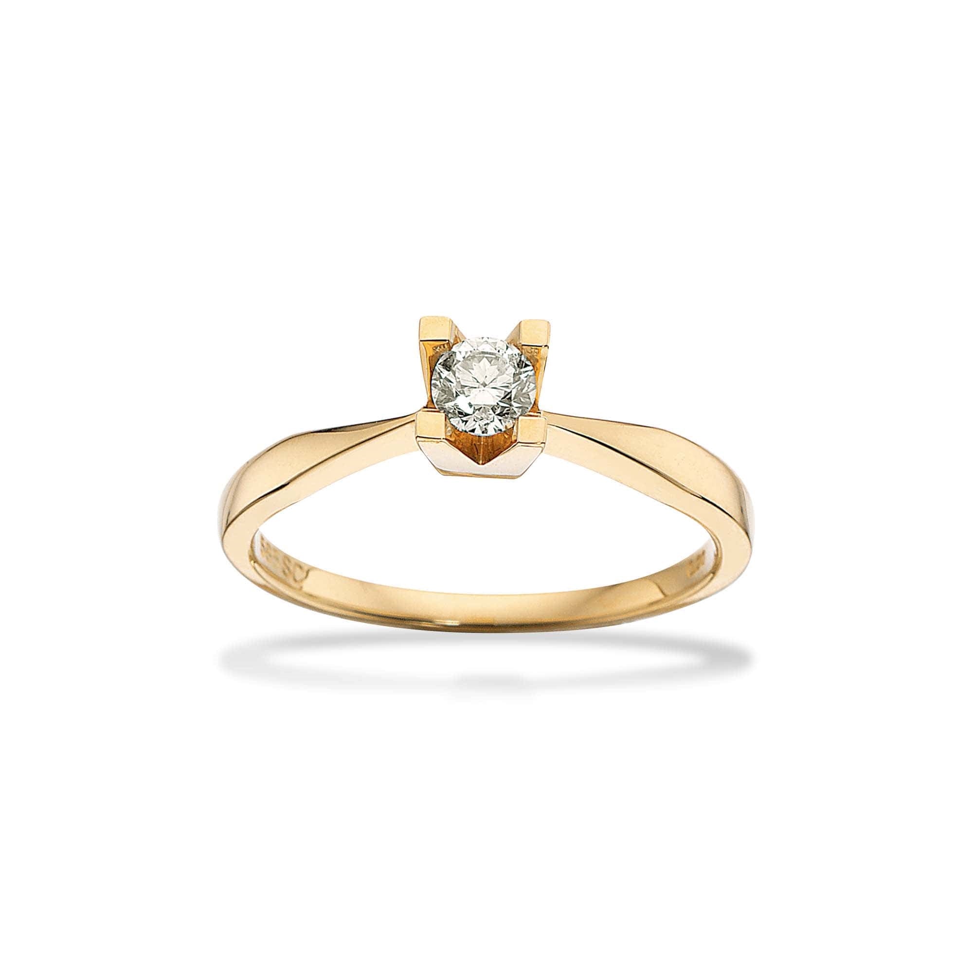Kleopatra Ring in 14kt. Gold 0,05ct. Diamant