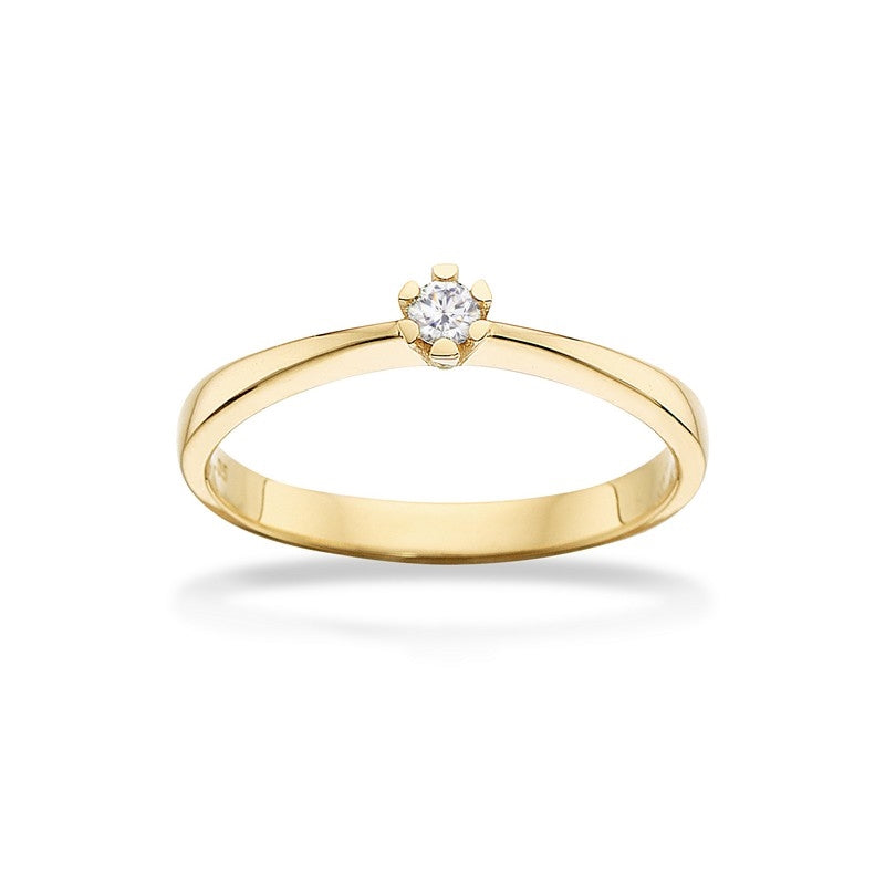 Vida Ring 8 kt. Gold mit Brillant 0,03ct.