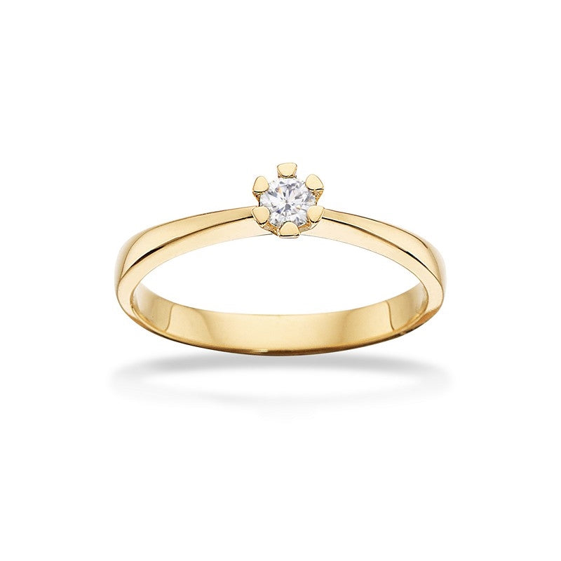 Vida Ring 8 kt. Gold mit Brillant 0,03ct.