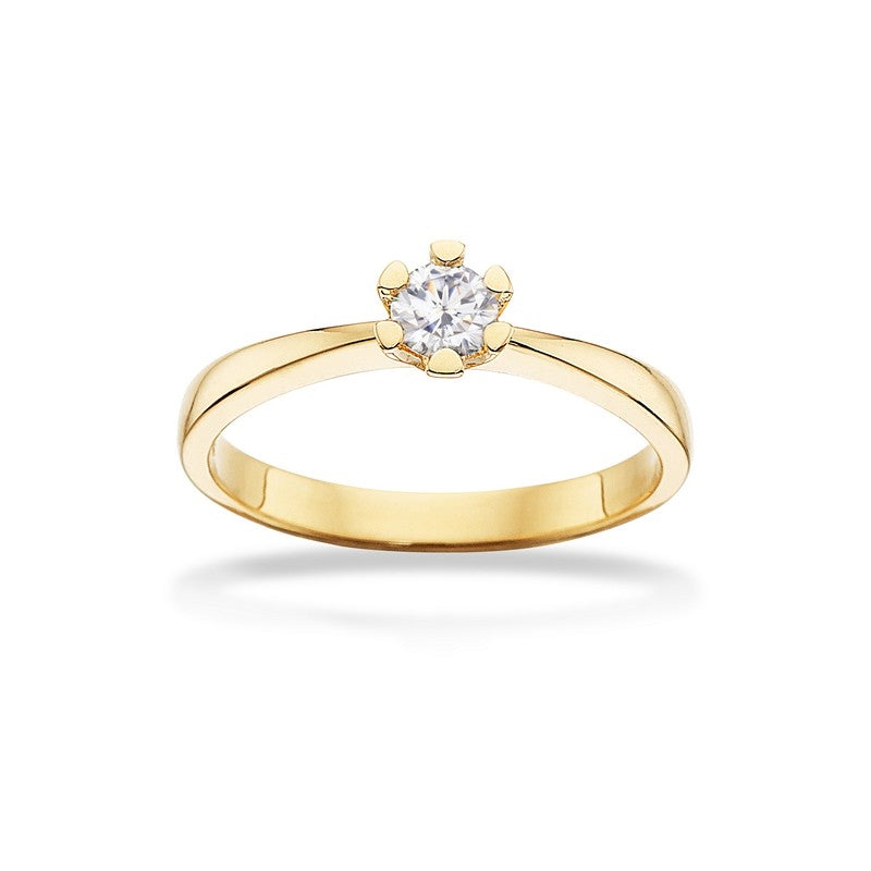 Vida Ring 8 kt. Gold mit Brillant 0,03ct.