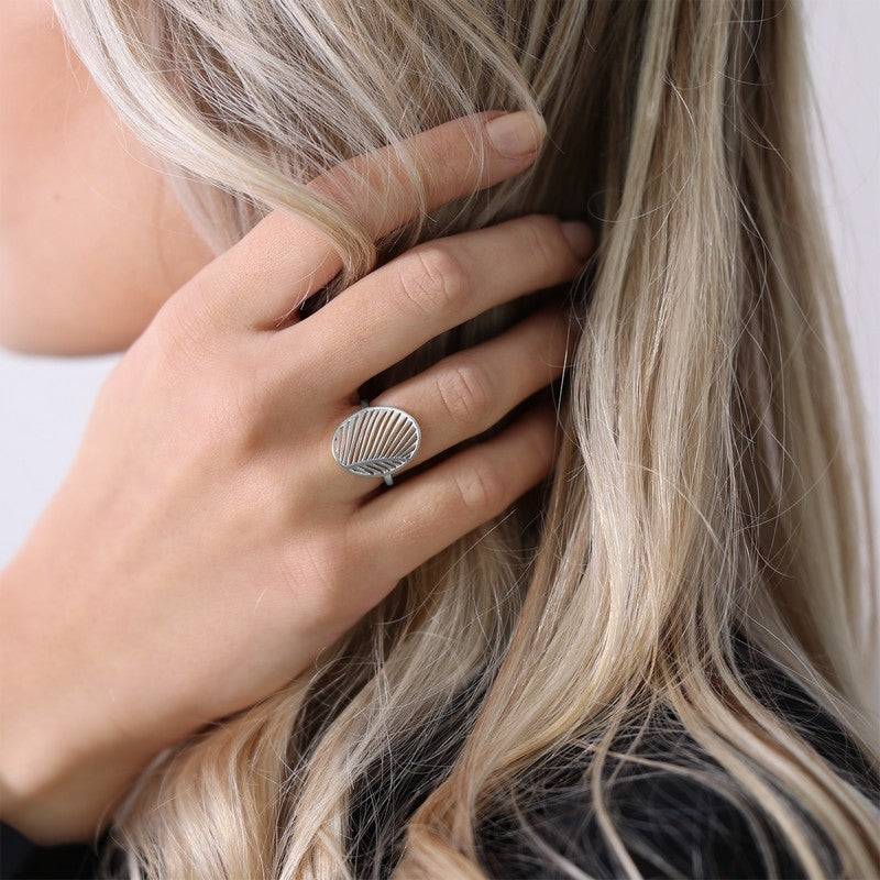Christina Collect - MY SPECIAL PALM forgyldt sølv ring**