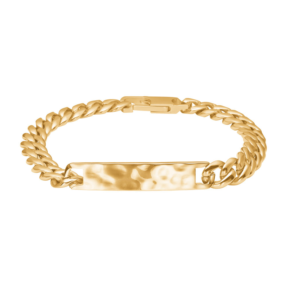 Herrearmbånd i rustfrit stål IP gold 8 mm, SON of NOA
