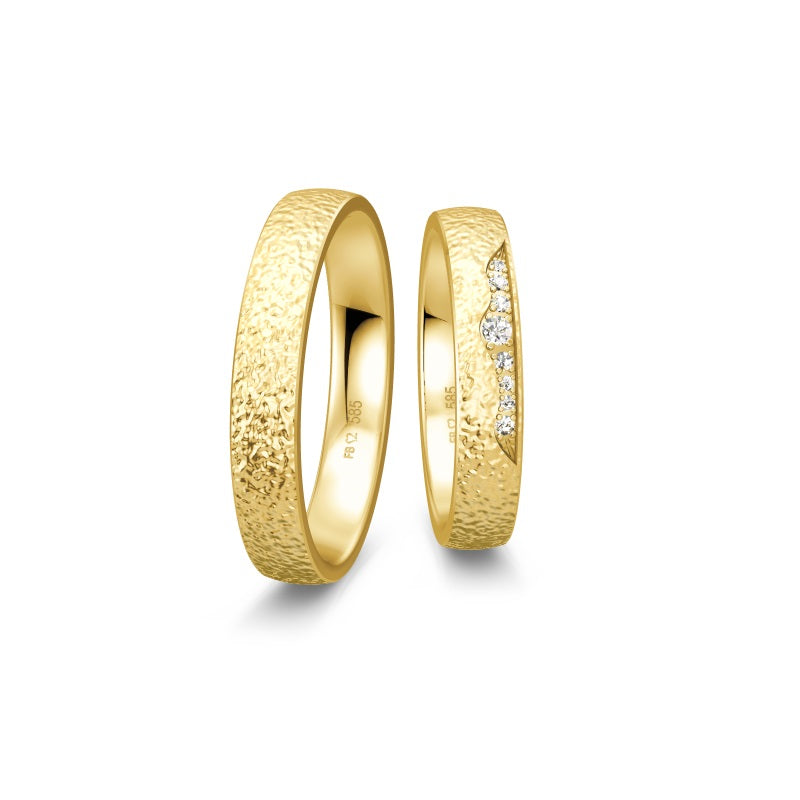 Breuning Renaissance Trauring aus Gold mit 8 Diamanten (0,089 ct)
