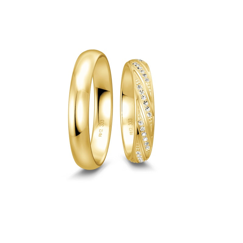 Breuning Renaissance Trauring 54 Diamanten 0,297 ct