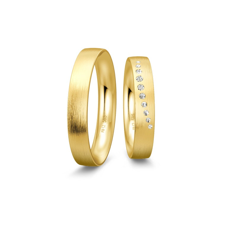 Breuning Renaissance Ehering 10 Diamanten 0,102 ct