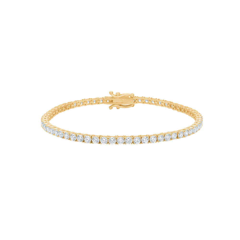 Siersbøl Luxury tennisarmbånd i 14 karat guld med 4,005 ct lab grown diamanter