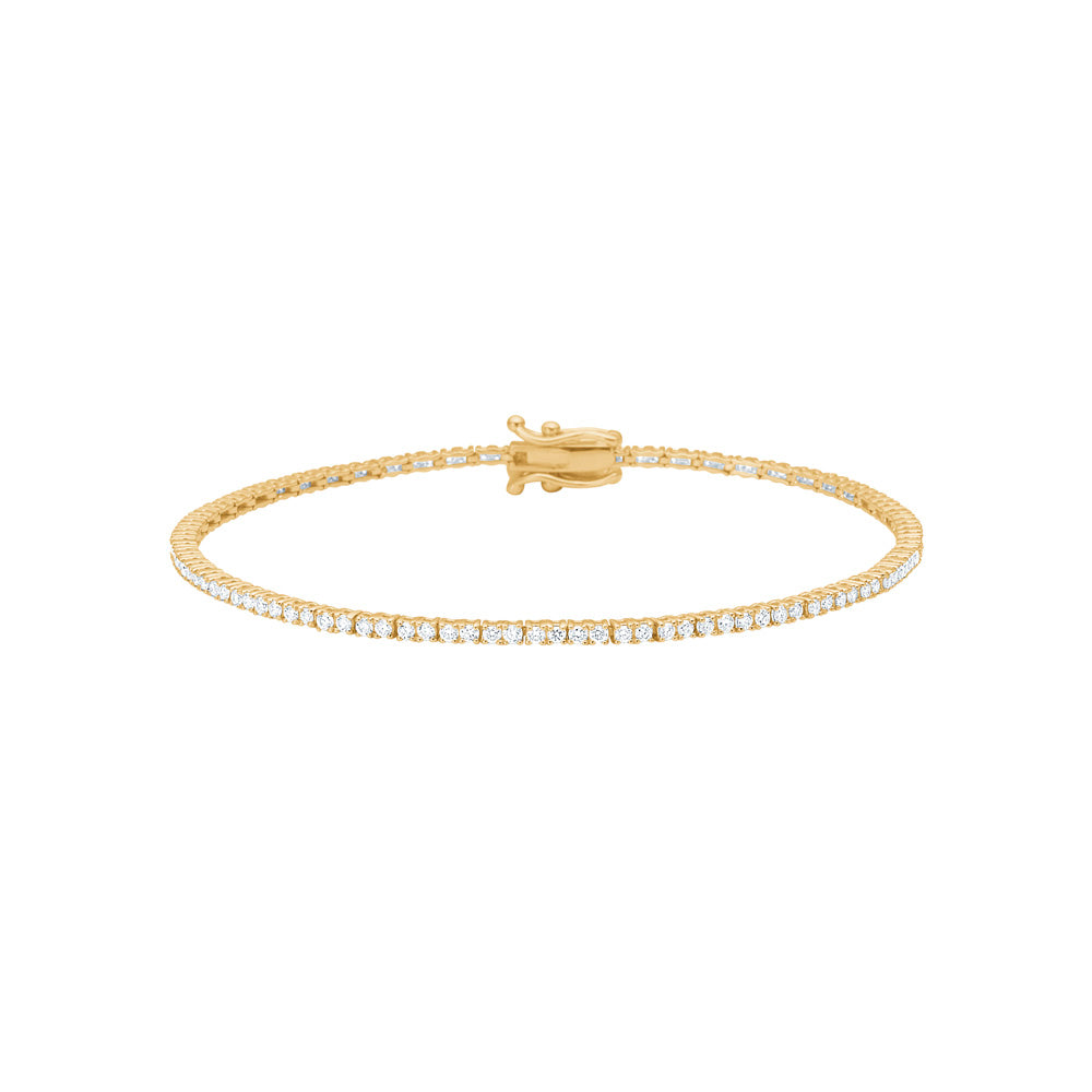 Siersbøl Luxury tennisarmbånd i 14 karat guld med 0,995 ct lab grown diamanter
