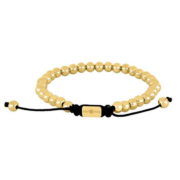 Son of Noa - SON Herrearmbånd i guld stål  889 009-3