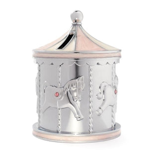 Sparebøsse karrusel med rosa detaljer 92015286195