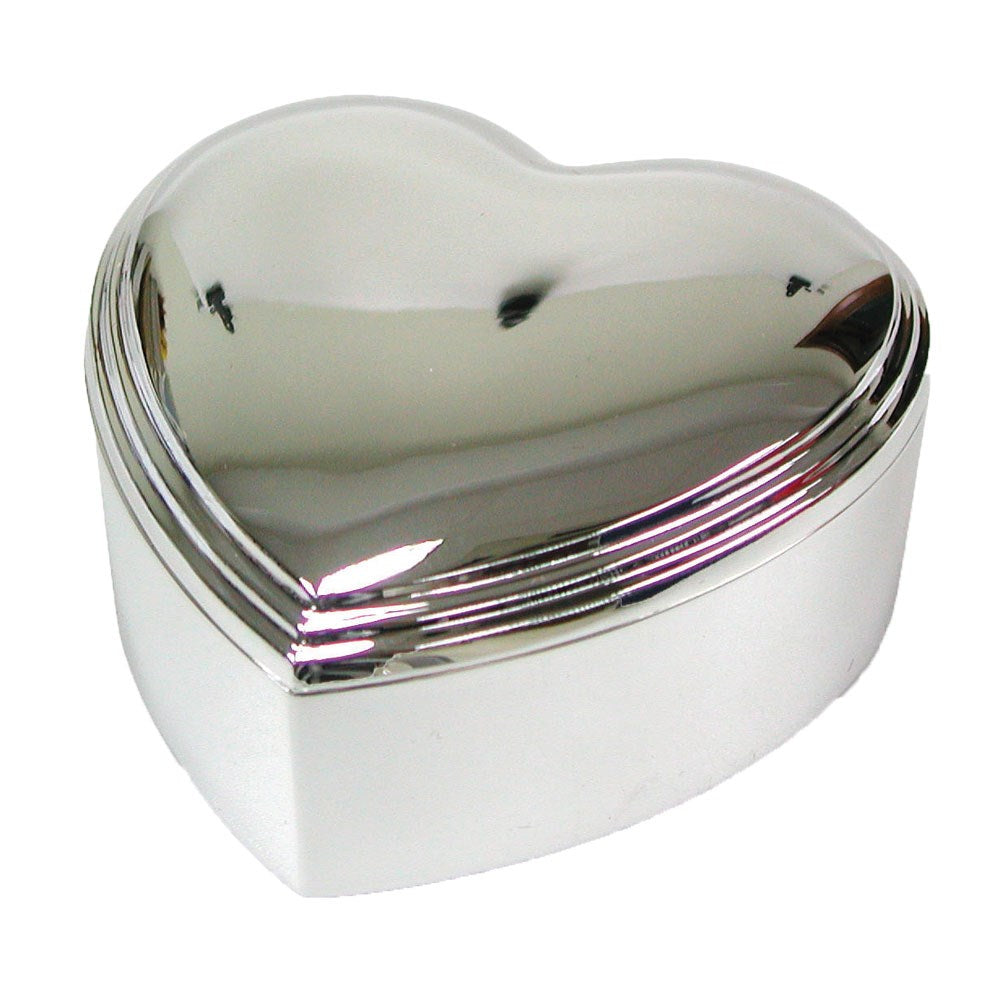 NOA Kids smykkeskrin i forkromet metal, 10x10 cm