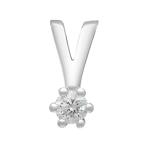 Afrodite - Diamantanhänger in 14 kt. Weißgold mit 0,03 - 0,15ct
