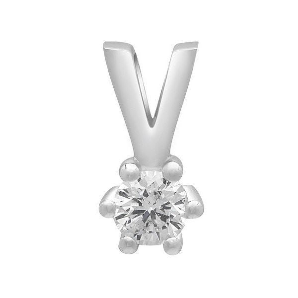 Afrodite - Diamantanhänger in 14 kt. Weißgold mit 0,03 - 0,15ct