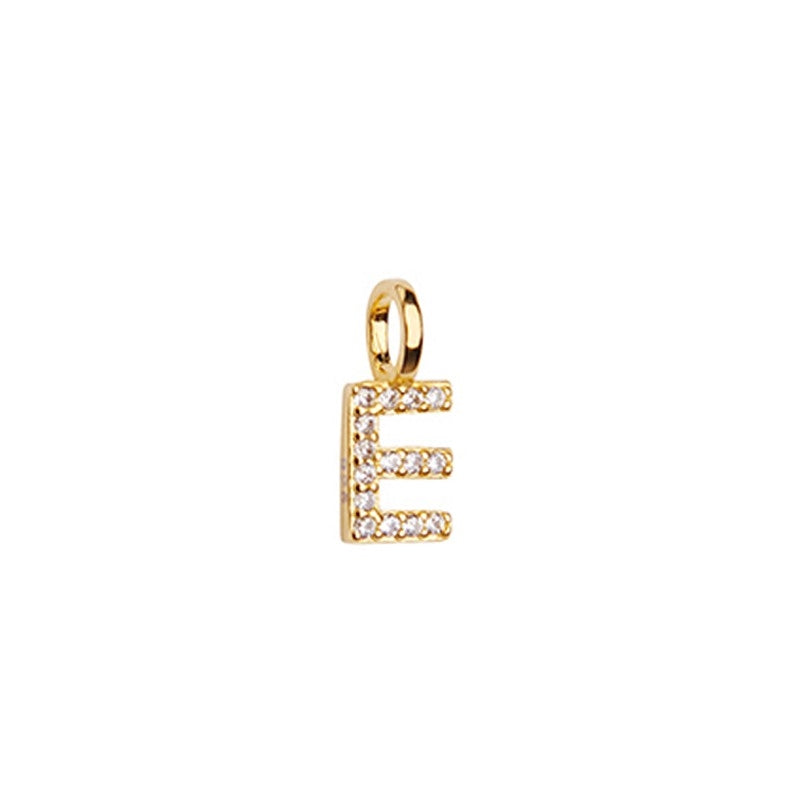Pico - Alphabet Crystal Anhänger in vergoldetem Silber