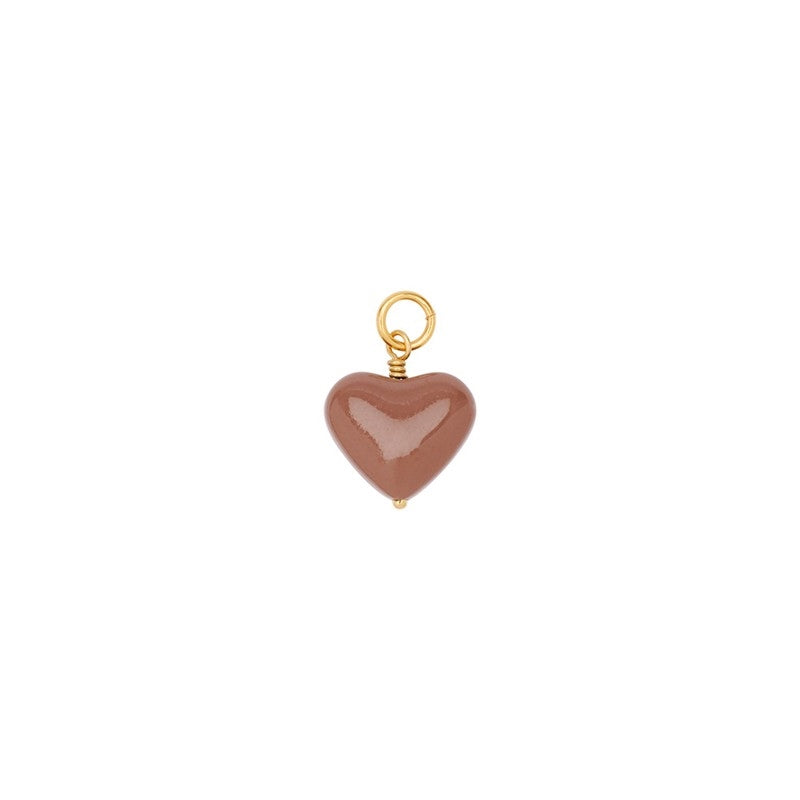 Pico Copenhagen - Amore Hjerte vedhæng i Caramel