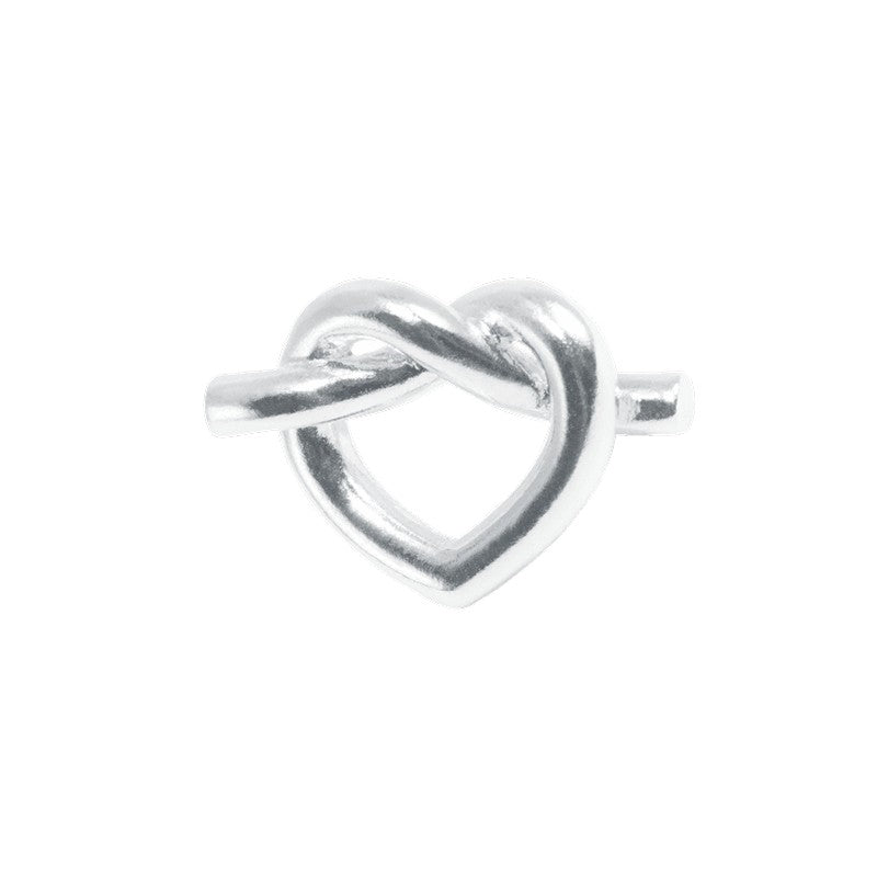 Tied Heart Stud i sølv fra Jane Kønig