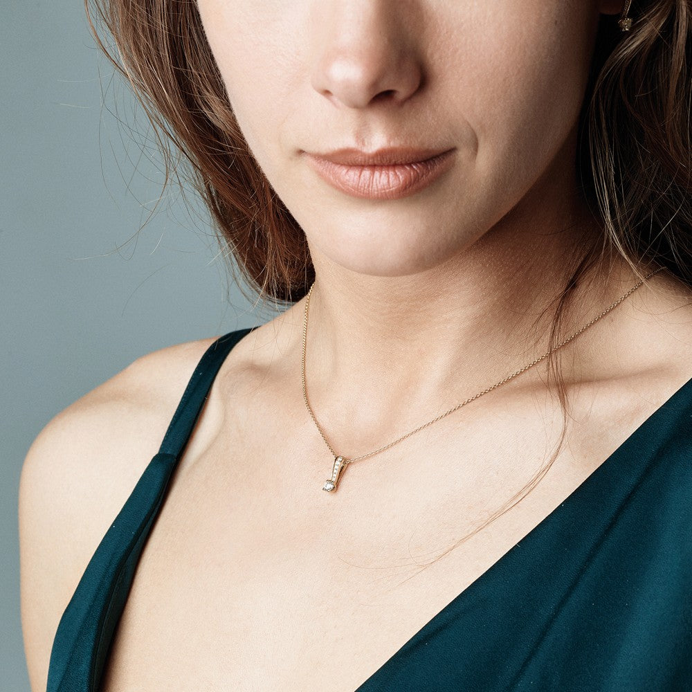 14 kt. Bella Goldanhänger mit Diamanten 0,13-0,33 ct.