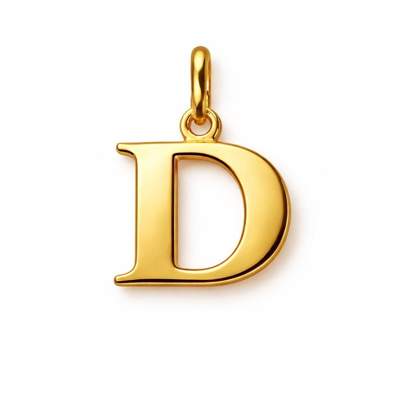 Buchstabenanhänger in 8 Karat Gold - Wählen Sie einen Buchstaben
