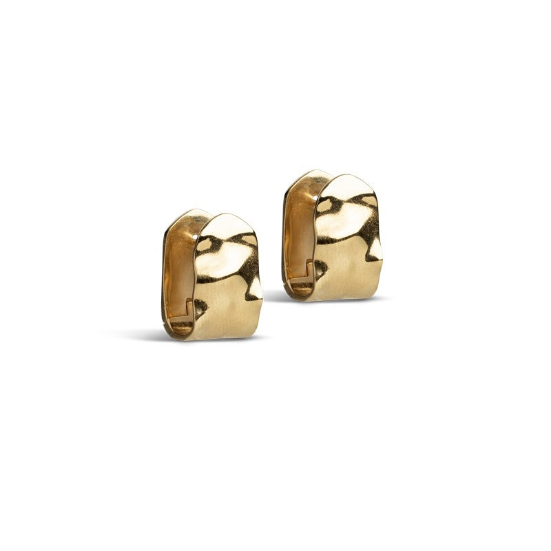 Enamel - Ziva hoops i forgyldt sølv**