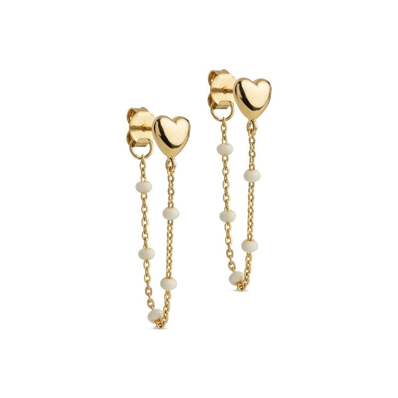 Lola Heart øreringe fra Enamel Copenhagen er et feminint