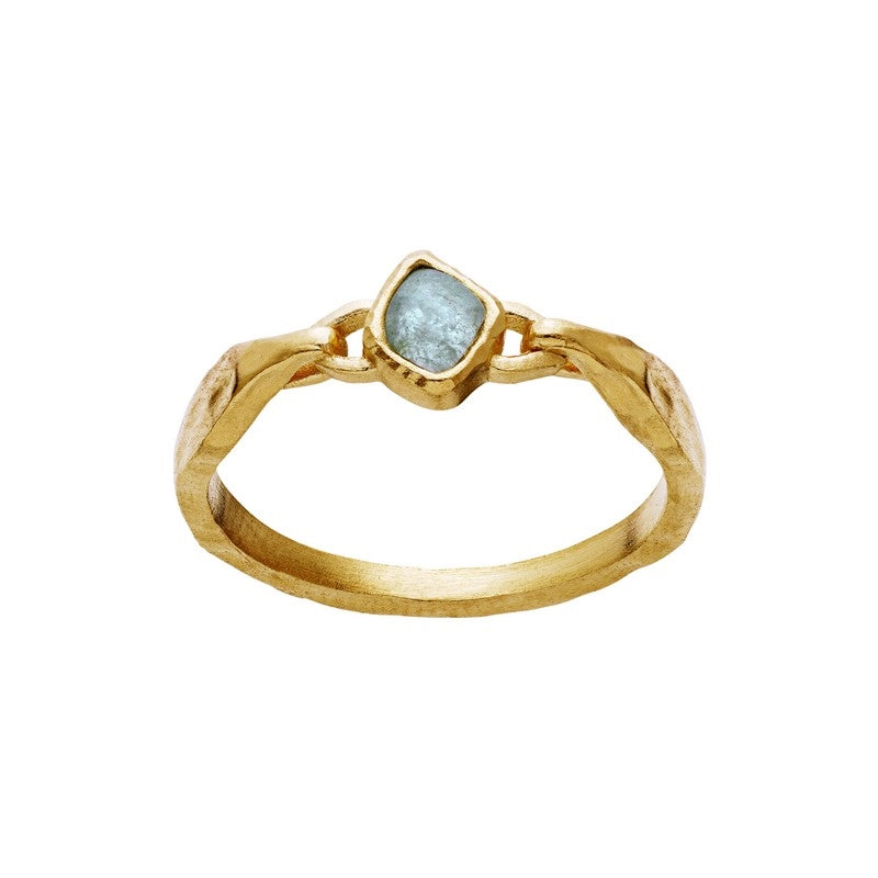 Emmalou ring m akvamarin fra Maanesten | 4785a