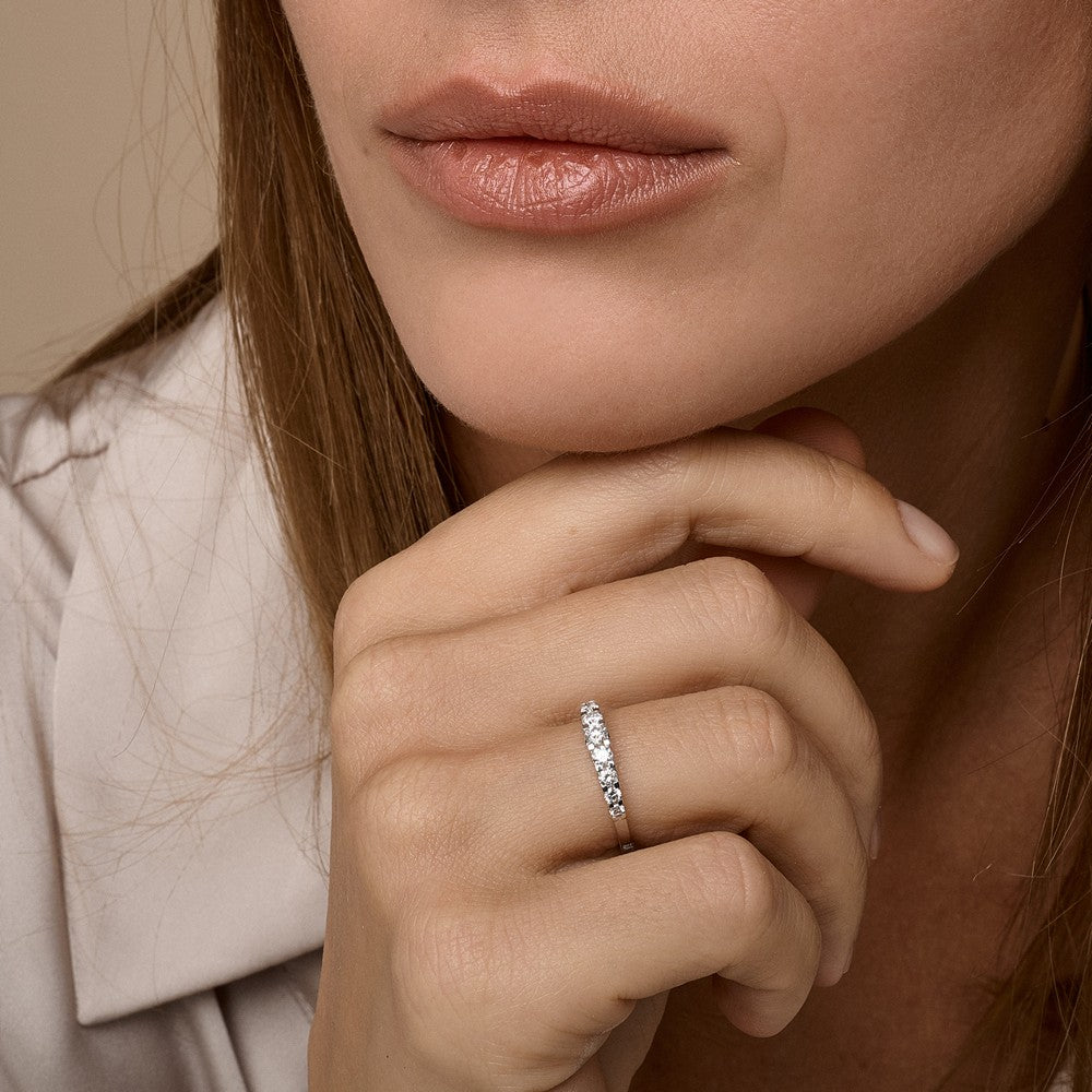 14kt Empire Diamantring in 14kt Weißgold mit 0,43ct.