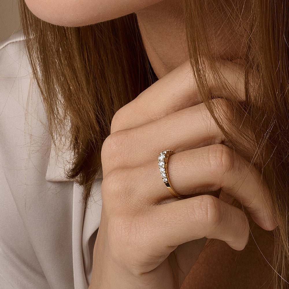 14kt Empire Diamantring in Gold mit insgesamt 0,50ct.