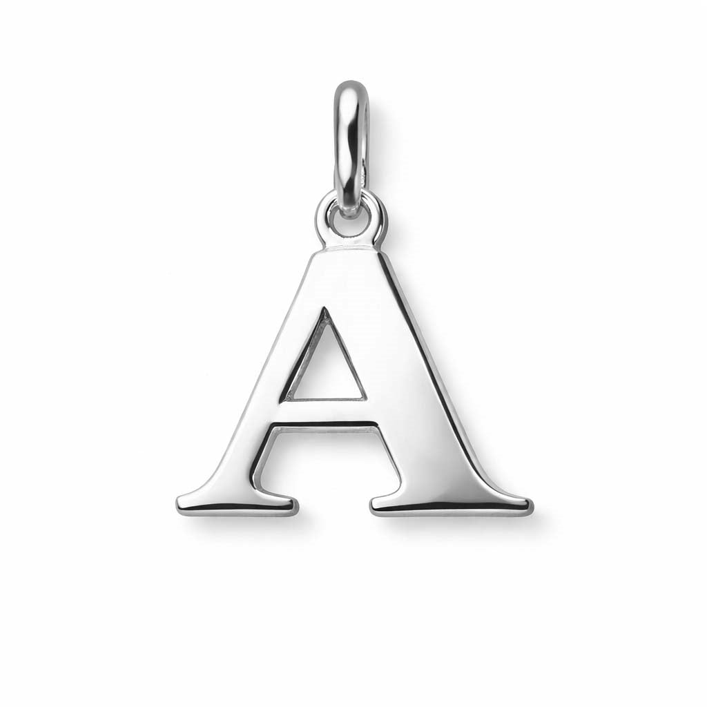 Buchstabenanhänger in Sterlingsilber - Wählen Sie einen Buchstaben