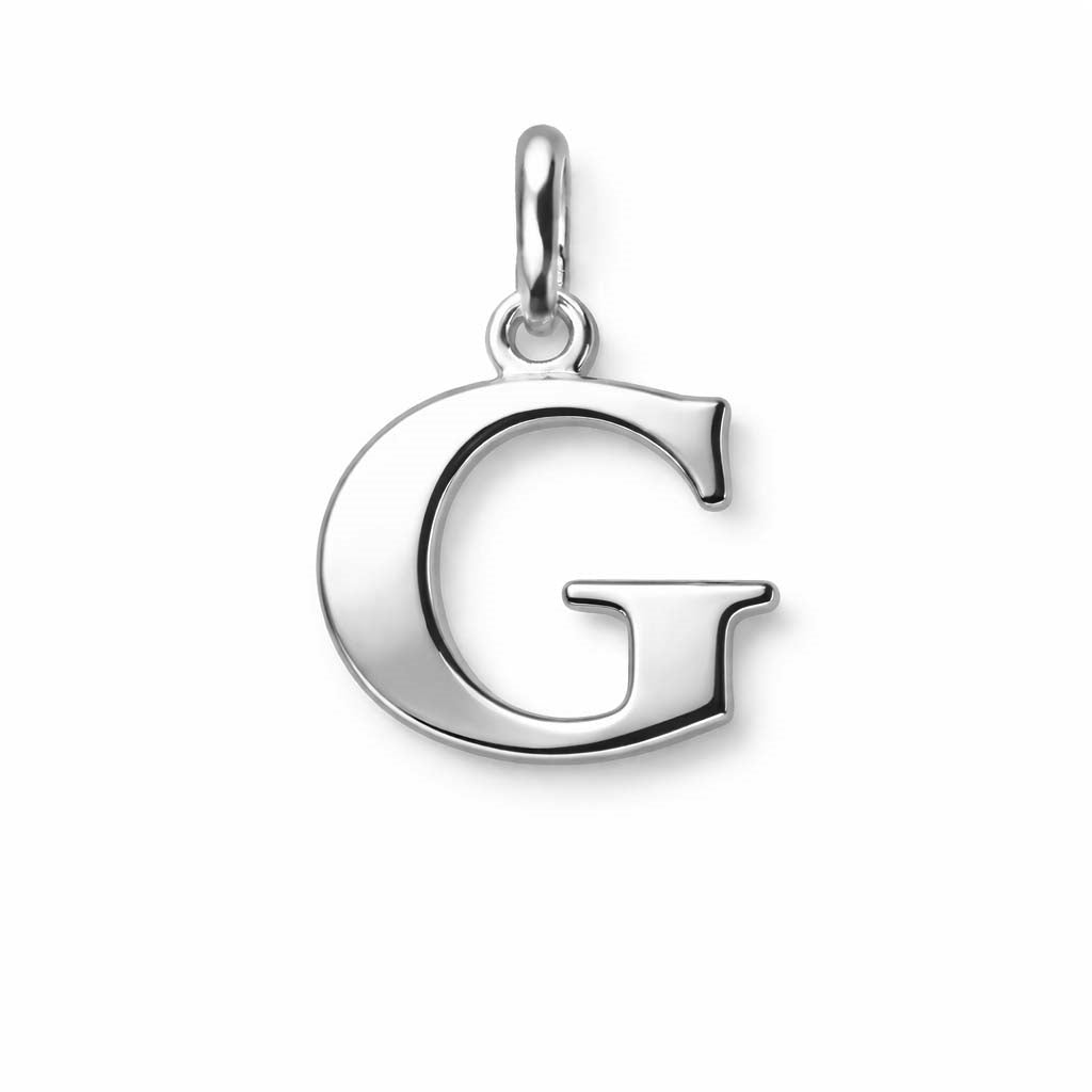 Buchstabenanhänger in Sterlingsilber - Wählen Sie einen Buchstaben