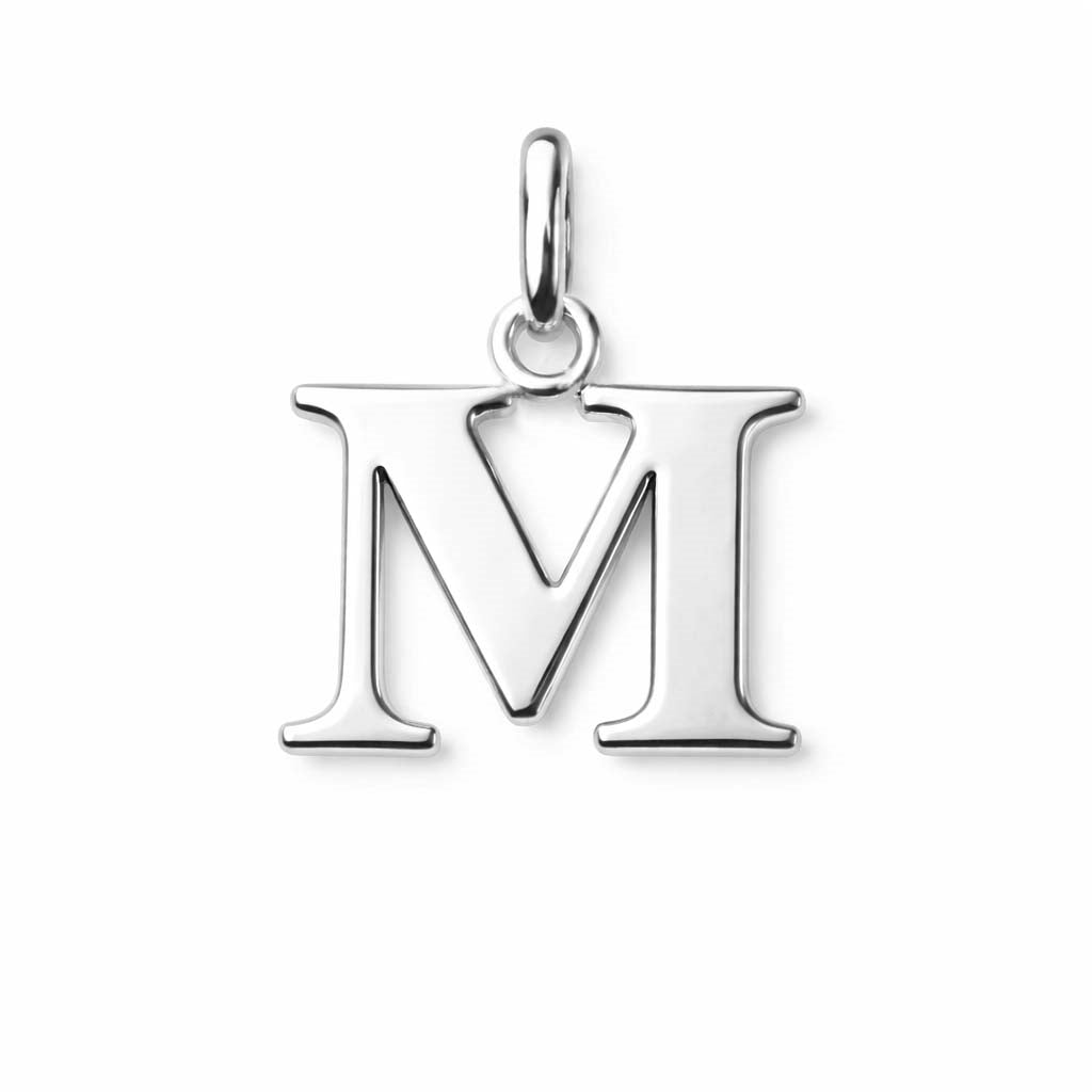 Buchstabenanhänger in Sterlingsilber - Wählen Sie einen Buchstaben