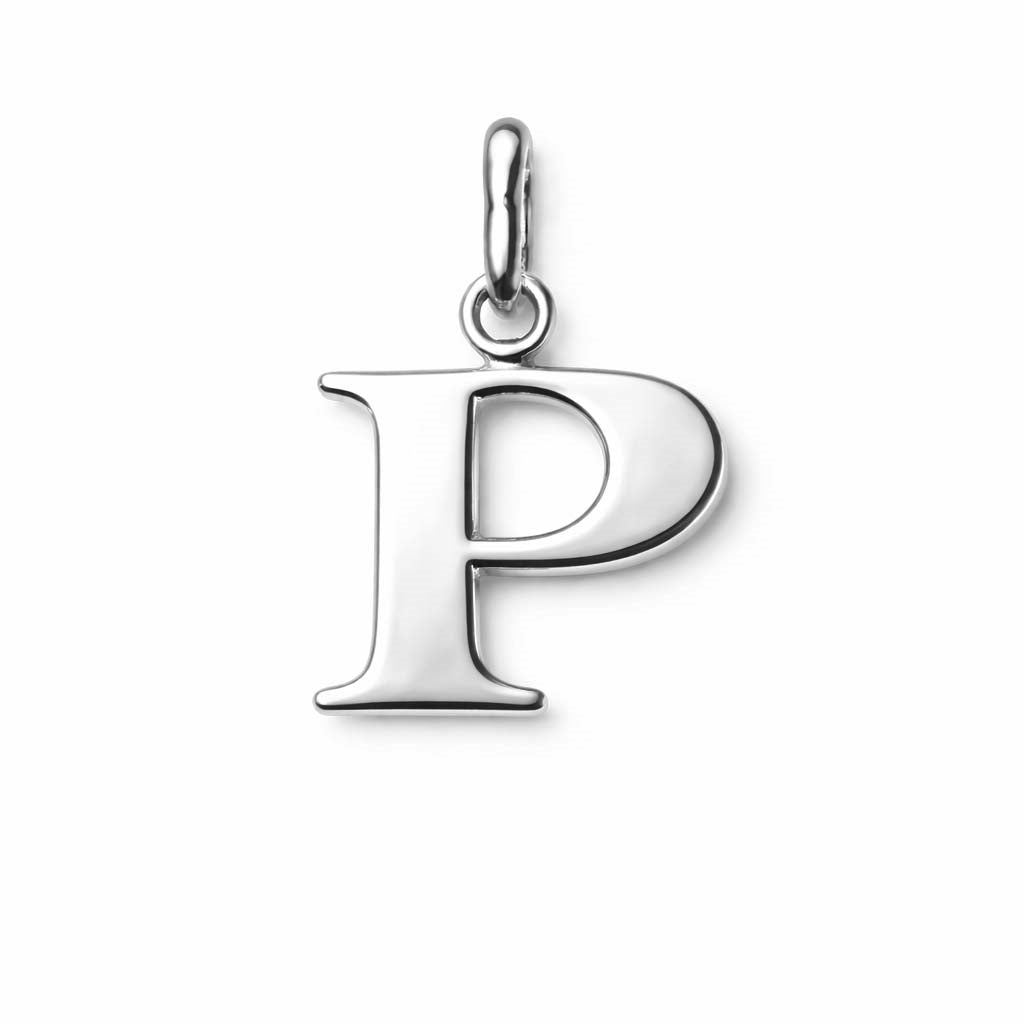 Buchstabenanhänger in Sterlingsilber - Wählen Sie einen Buchstaben